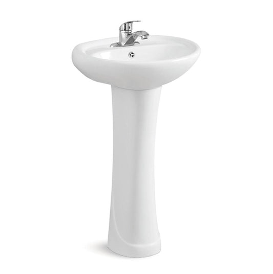 Santorini Lavamanos con pedestal
