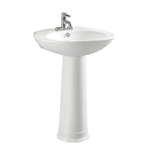 Santorini Lavamanos con pedestal
